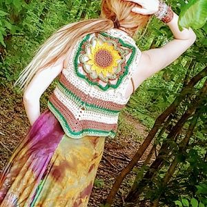 Sunflower pixie vest